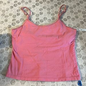 Jolie Medium Pink Built in Bra Tank Top